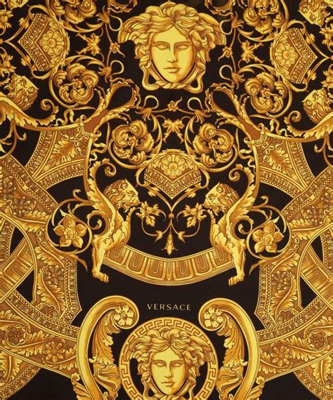 versace gold print